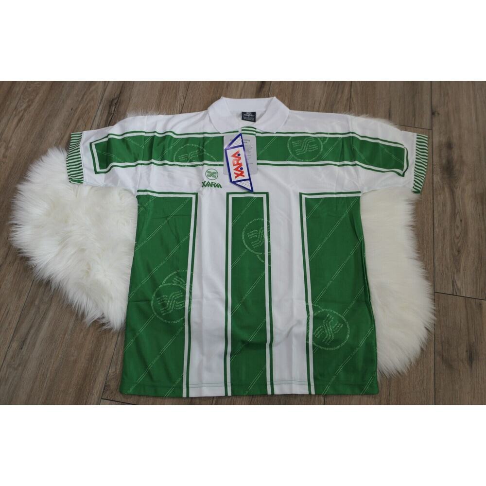 NWT Vintage Xara Collared Polyester Football Soccer Shirt Jersey Men's Medium